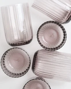 Sale Motel a Miio Joia 6er Set Glas Riffled amethist