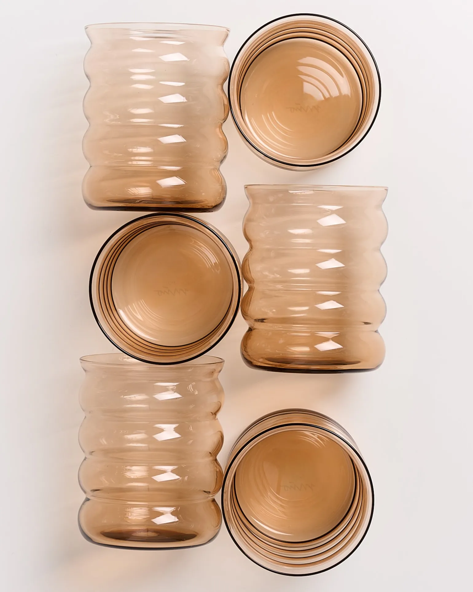 Cheap Motel a Miio Joia -Set Of 6 Glasses Large Bubble bronze