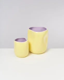 Sale Motel a Miio João Vase L Yellow Lilac gelb lila