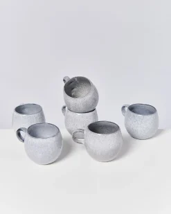Online Motel a Miio Mae - Set Of 6 Mugs Big Grey Gray