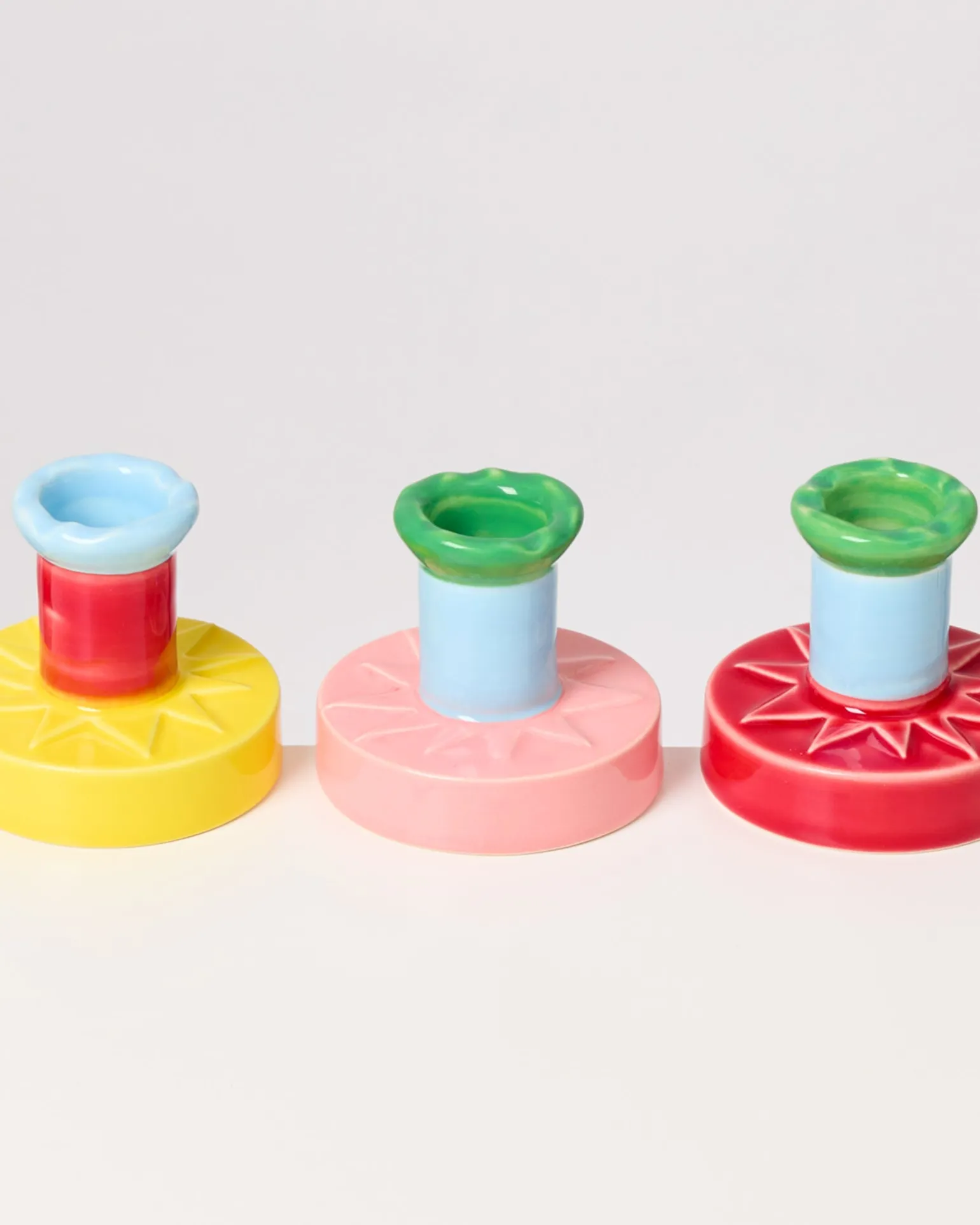 Cheap Motel a Miio X Isis-Maria Brisa Candleholder Pink Blue rosa blau