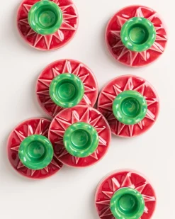 Fashion Motel a Miio X Isis-Maria Brisa Candleholder Red Blue rot blau