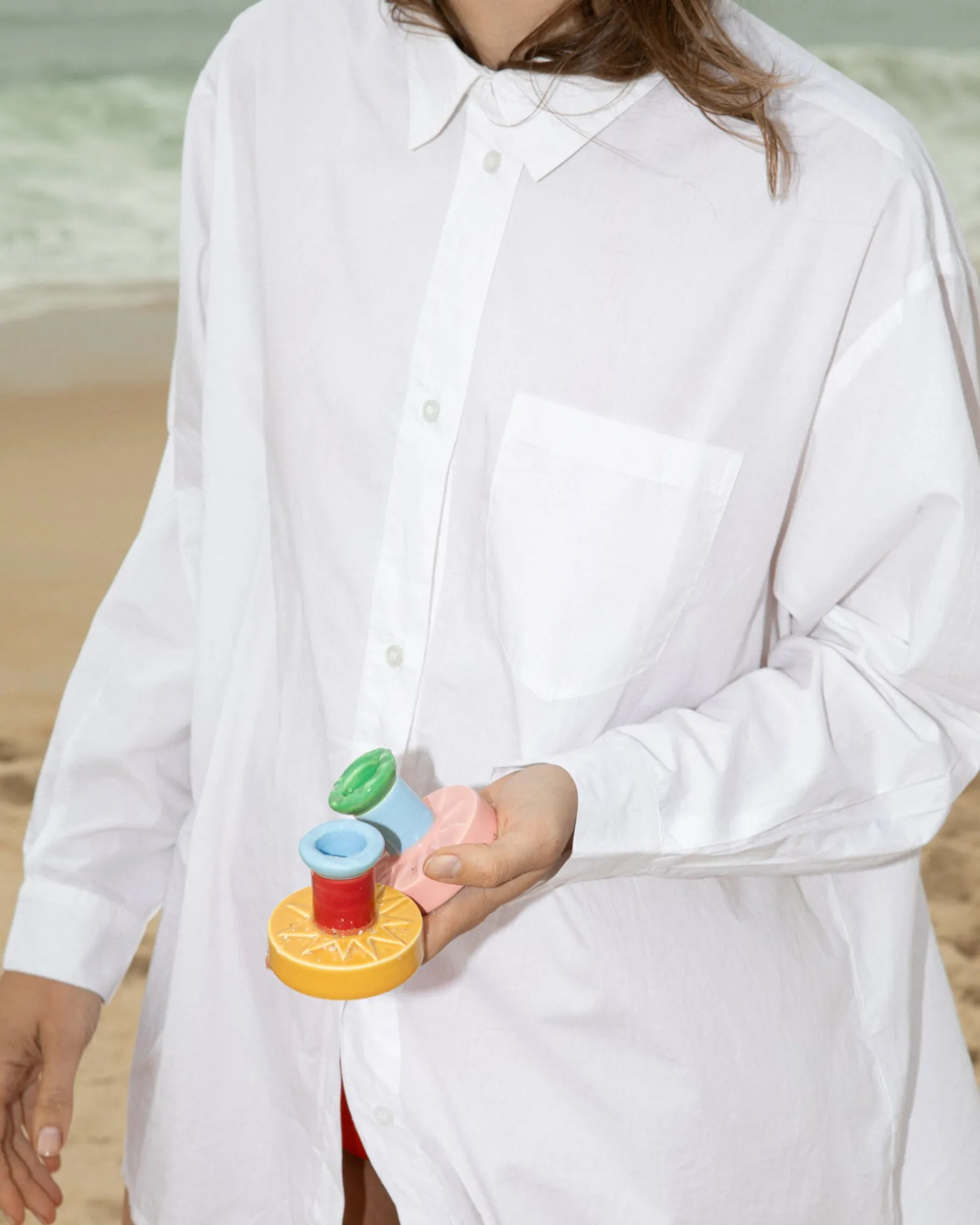 Hot Motel a Miio X Isis-Maria Brisa Candleholder Yellow Red gelb rot