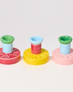 Hot Motel a Miio X Isis-Maria Brisa Candleholder Yellow Red gelb rot