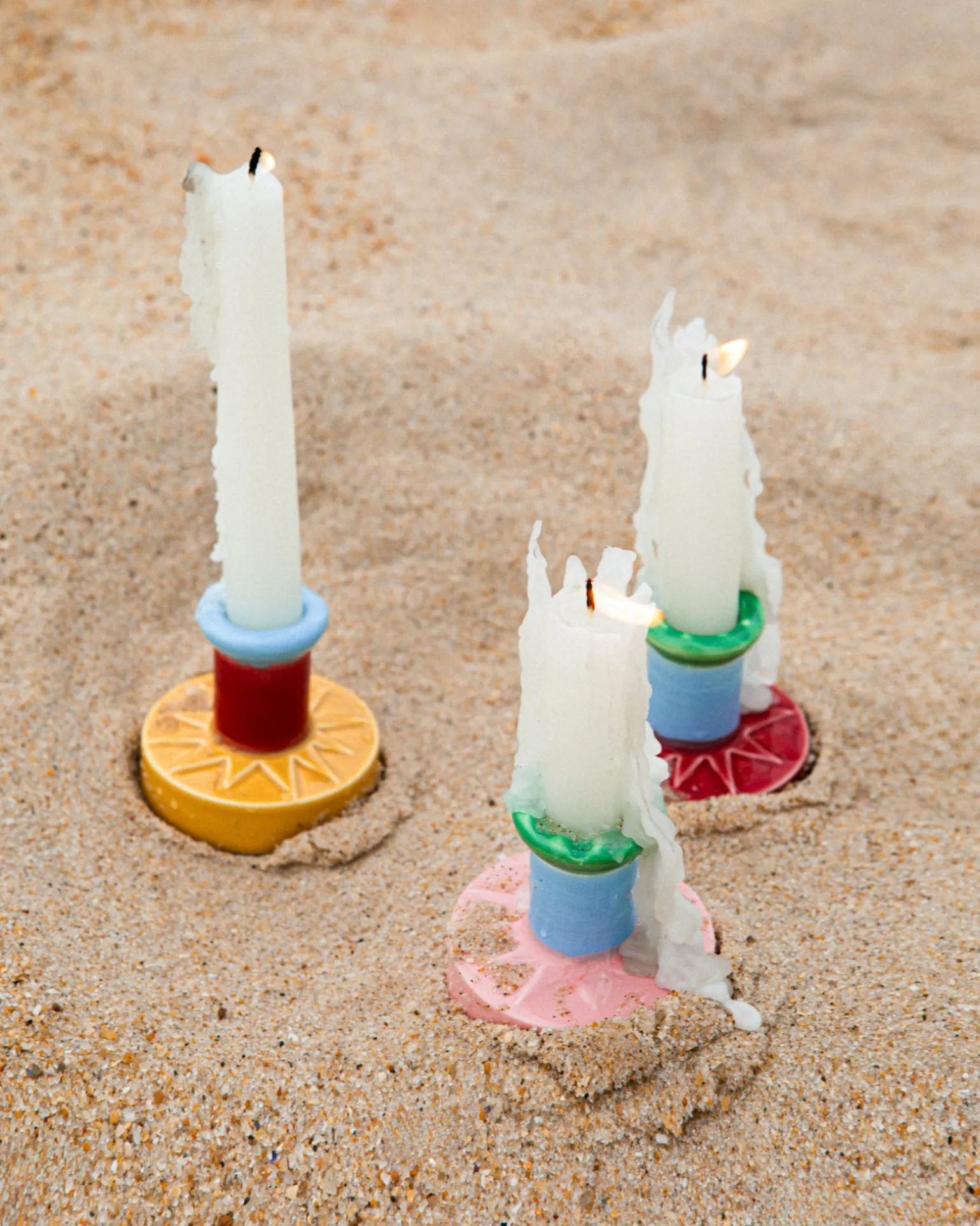 Hot Motel a Miio X Isis-Maria Brisa Candleholder Yellow Red gelb rot