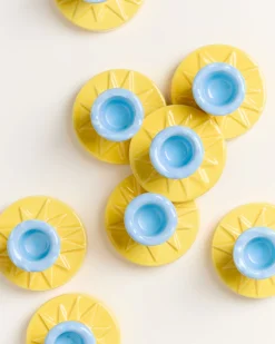 Hot Motel a Miio X Isis-Maria Brisa Candleholder Yellow Red gelb rot