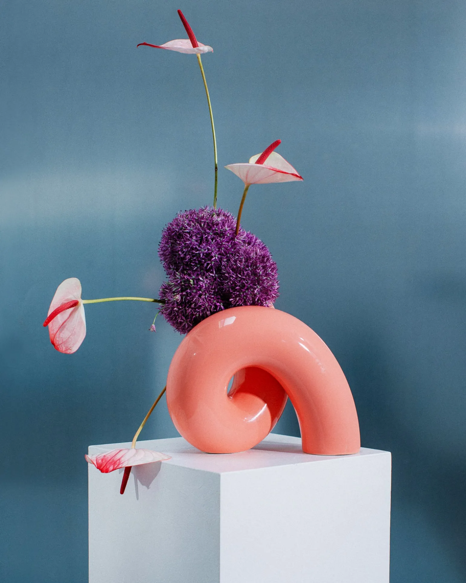 Hot Motel a Miio X Ju Schnee Viparita Vase L pink