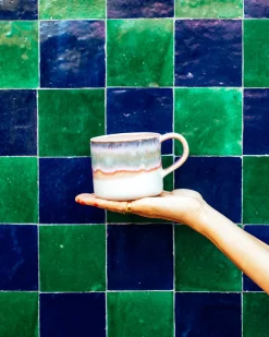 Online Motel a Miio Nódoa - Mug Dipped pink blue