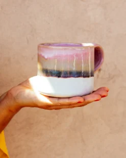 Online Motel a Miio Nódoa - Mug Dipped pink green