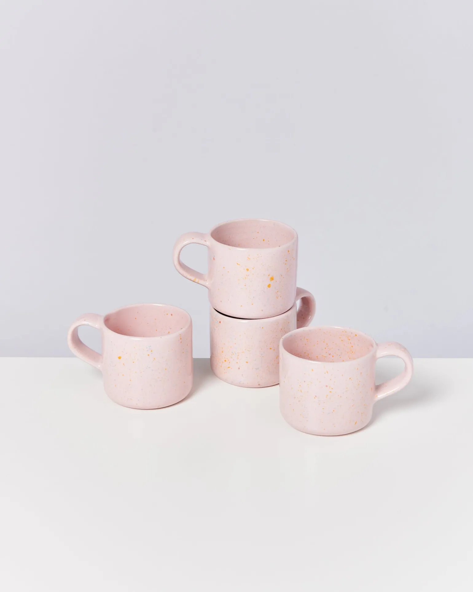 Sale Motel a Miio Nódoa - Set Of 4 Mugs Pink Speckles rosa gesprenkelt