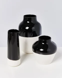 Flash Sale Motel a Miio Nuno Vase L - Black White black-and-white