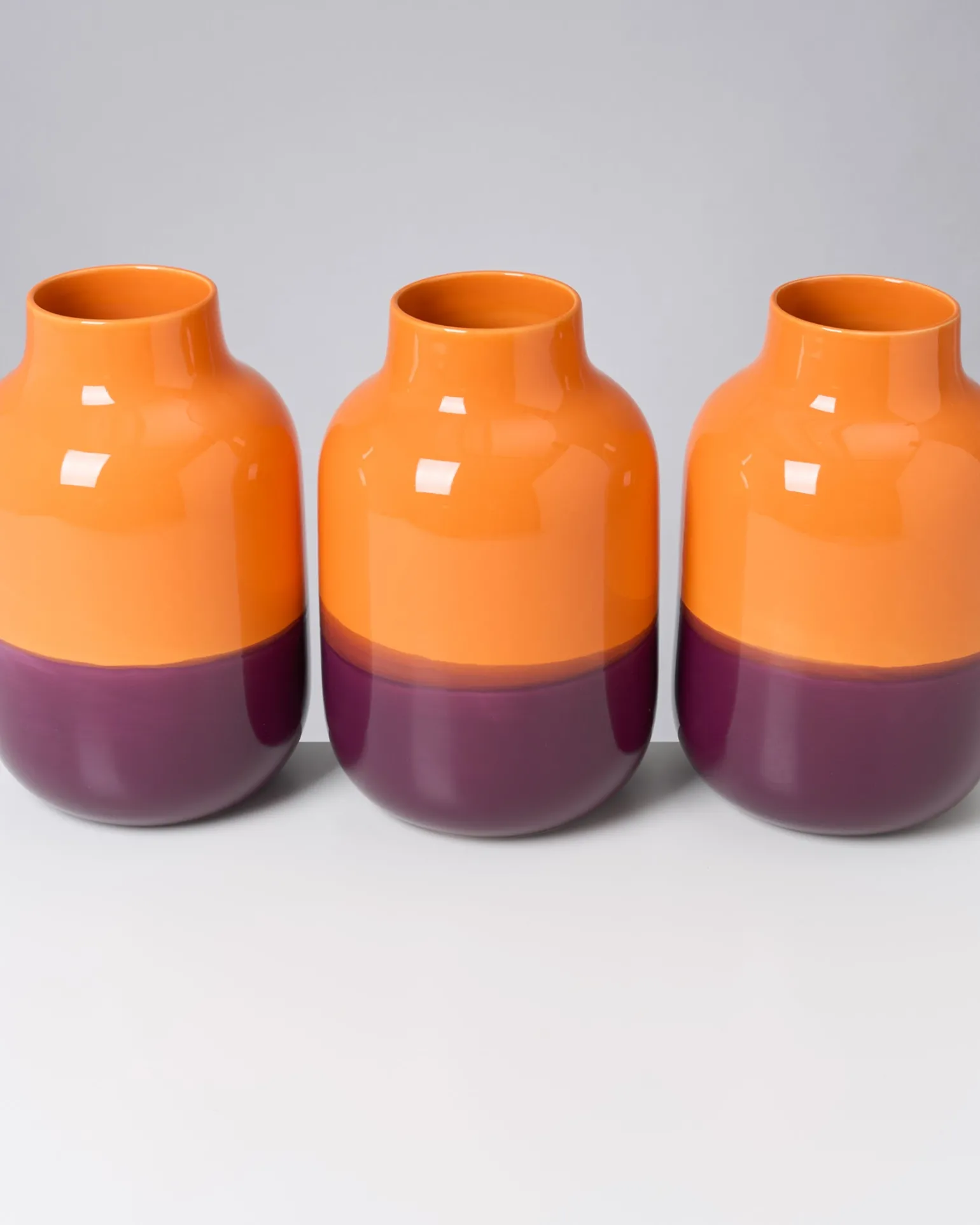 New Motel a Miio Nuno Vase L - orange darklilac