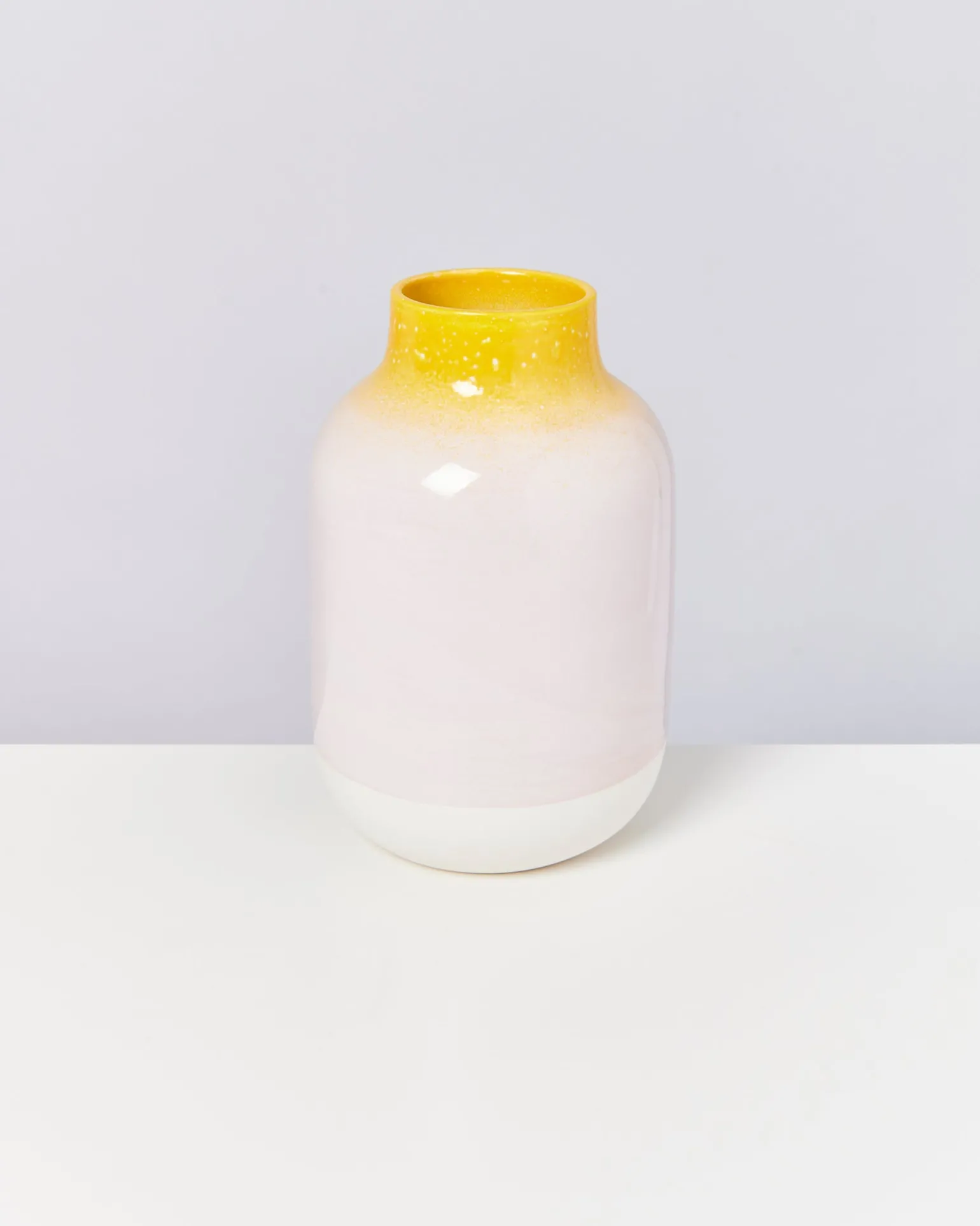 Best Motel a Miio Nuno Vase L - Yellow Rose Speckled yellow speckled with pink