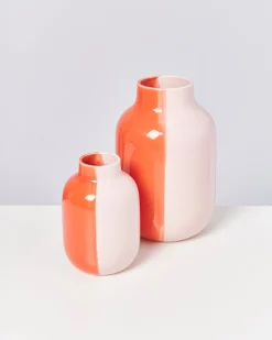 Fashion Motel a Miio Nuno Vase M - Rose Coral half coral rosé