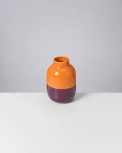 New Motel a Miio Nuno Vase M Orange Darklilac orange dunkellila