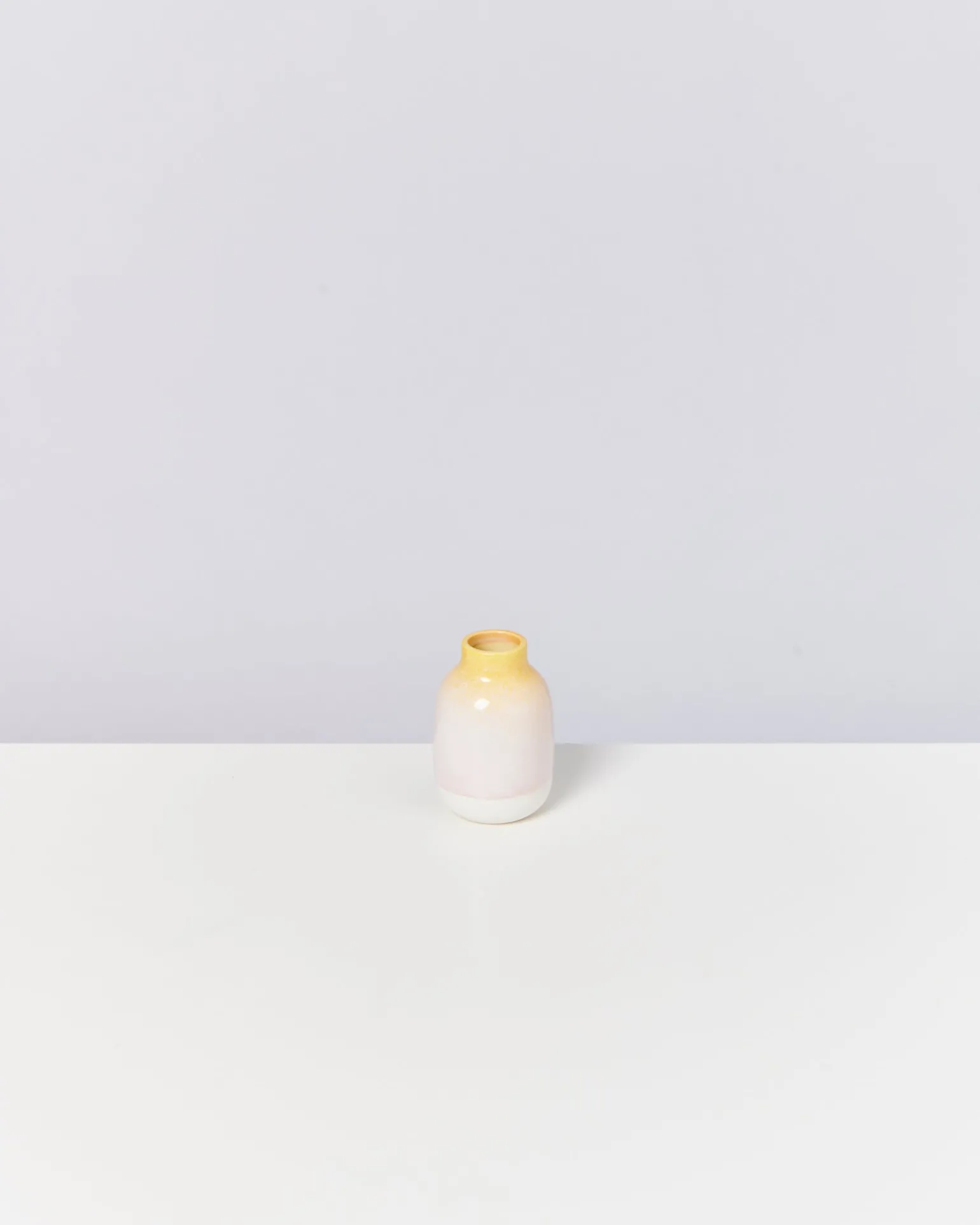 Hot Motel a Miio Nuno Vase S - Yellow Rose gelb rosa gesprenkelt