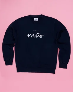 Cheap Motel a Miio Sweatshirt Men Navy White navy weiß