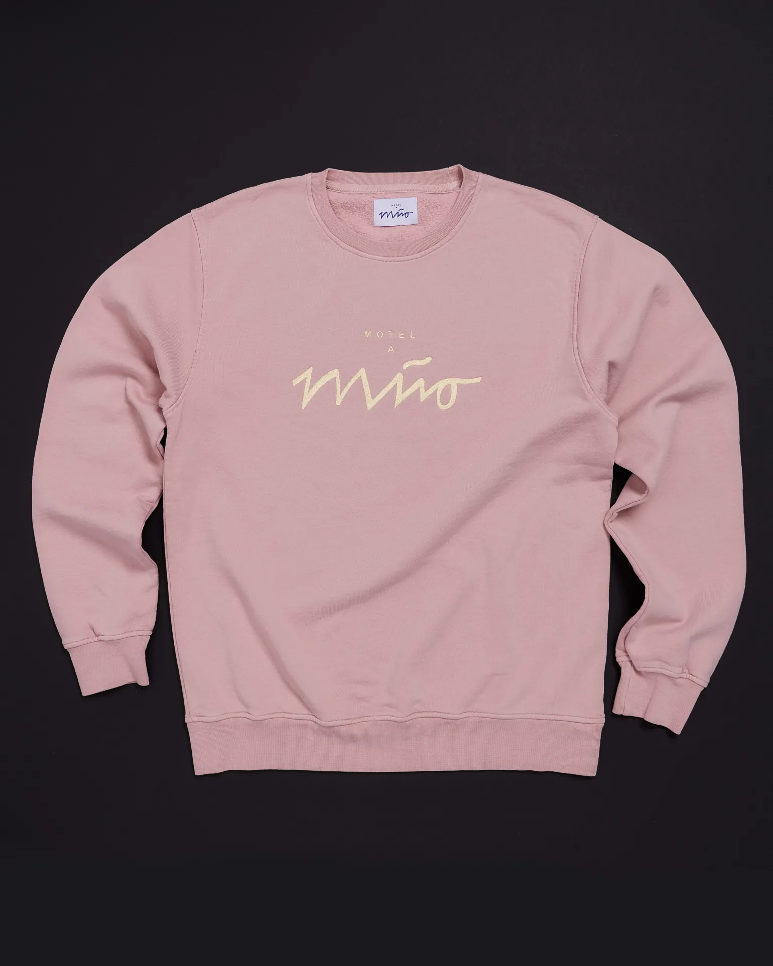 Online Motel a Miio Sweatshirt Men Rose Yellow rosé gelb