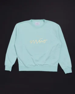 Outlet Motel a Miio Sweatshirt Women Aqua Yellow mint gelb