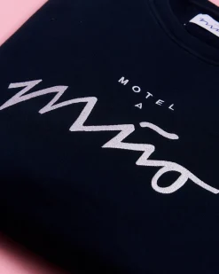 Fashion Motel a Miio Sweatshirt Women Navy White navy weiß