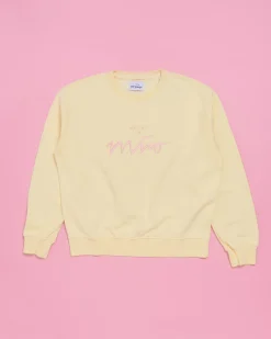 Cheap Motel a Miio Sweatshirt Women Yellow Rose gelb rosé